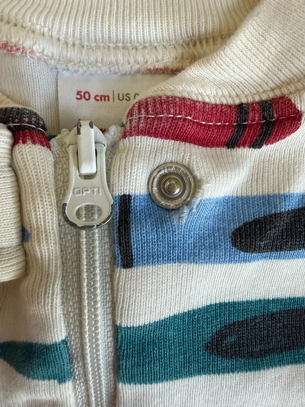 Hanna Andersson HannaJames Sleeper in Crayon Print, Size 0-3 Months